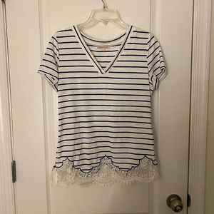 Skies Are Blue Striped Top